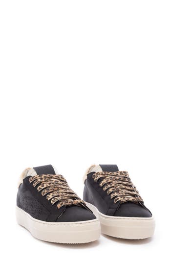 P448 Thea Waterfall Platform Sneaker In Black