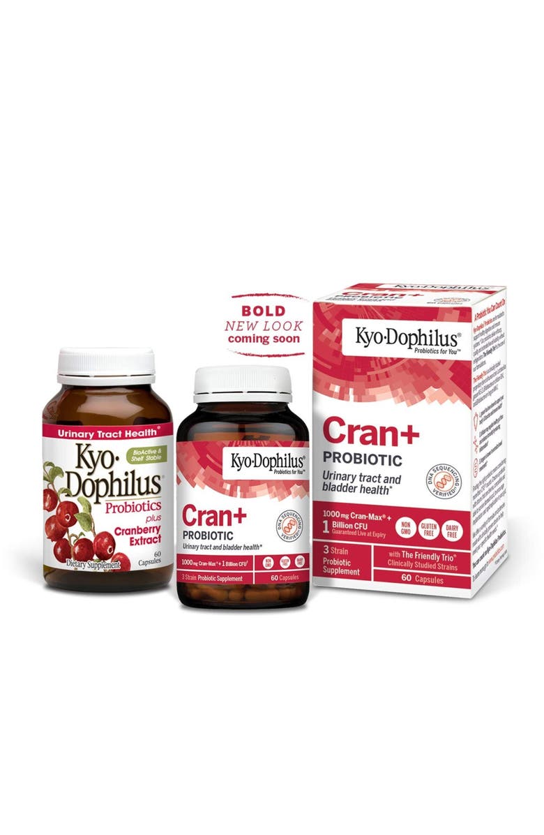 Kyo-Dophilus Cran+ Probiotic, Urinary Tract and bladder health, 60 capsules, Alternate, color, NO COLOR