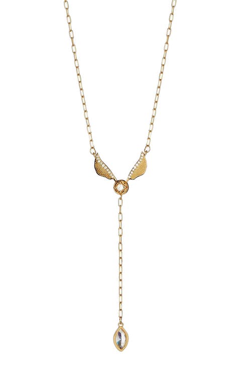 Harry Potter™ Golden Snitch And Navette  Lariat Necklace