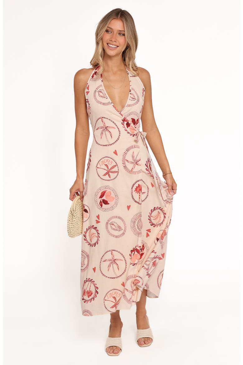 Sierra Wrap Dress, Alternate, color, VACAY PRINT