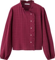 MANGO TEEN Ruffle Wrap Top