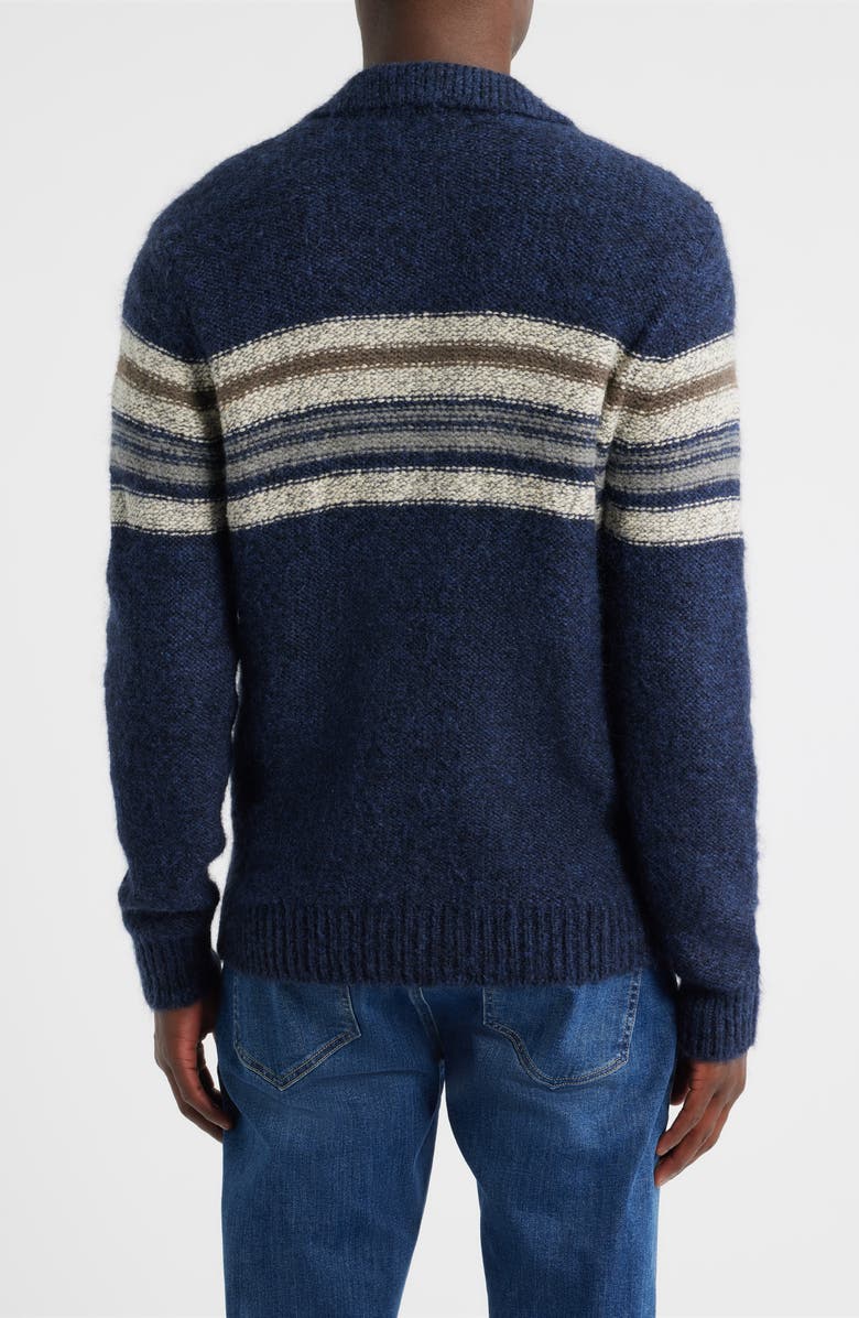 Rails Seldon Stripe Zip-Up Cardigan, Alternate, color, Moon Shadow