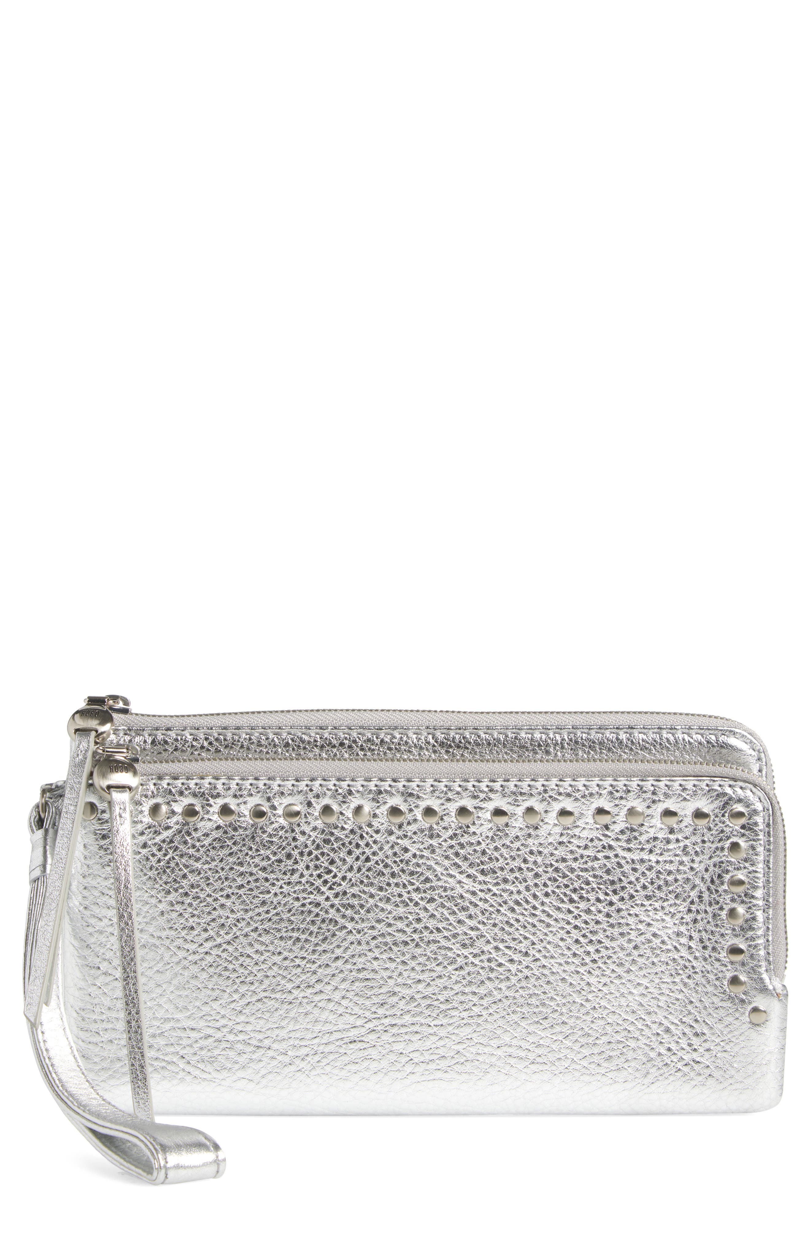 HOBO Dayton Metallic Leather Wristlet (Women) | Nordstromrack