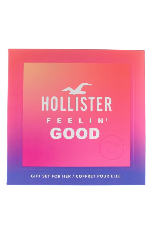 Hollister Feelin' Good For Her 2-piece Fragrance Gift Set $59.95 Value In Transparent