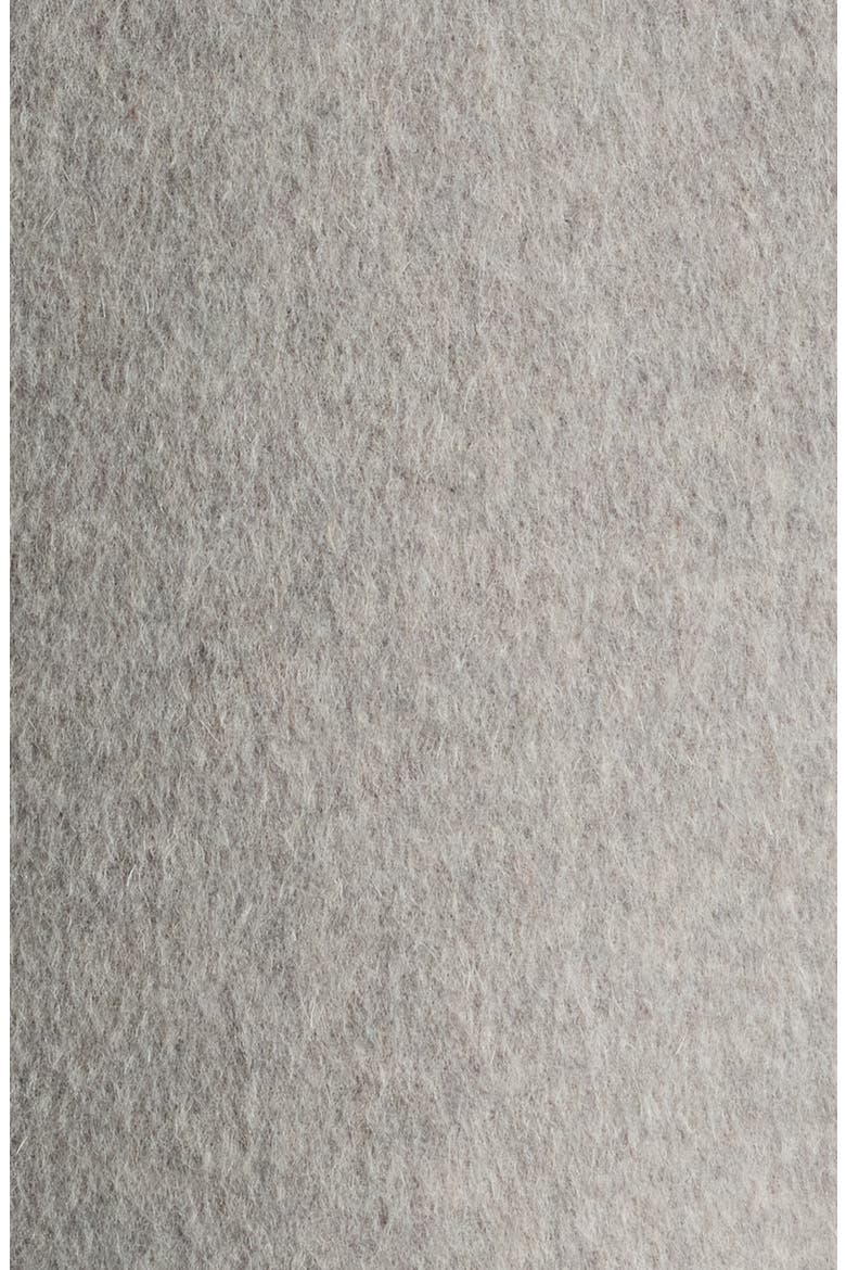Stand Collar Wool & Cashmere Blend Coat, Alternate, color, LIGHT HEATHER GREY