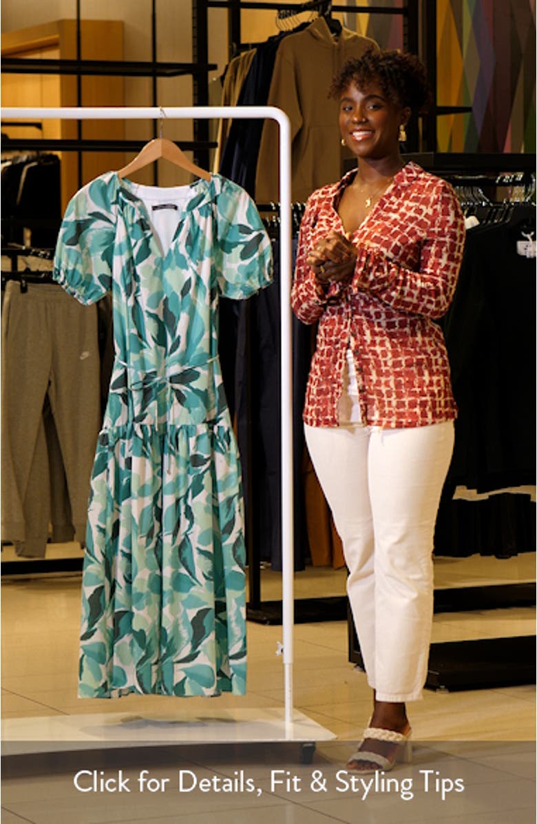 Floral Tiered Midi Dress, sales video thumbnail