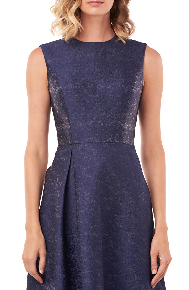 Kay Unger Belinda Fit & Flare Dress, Alternate, color, 