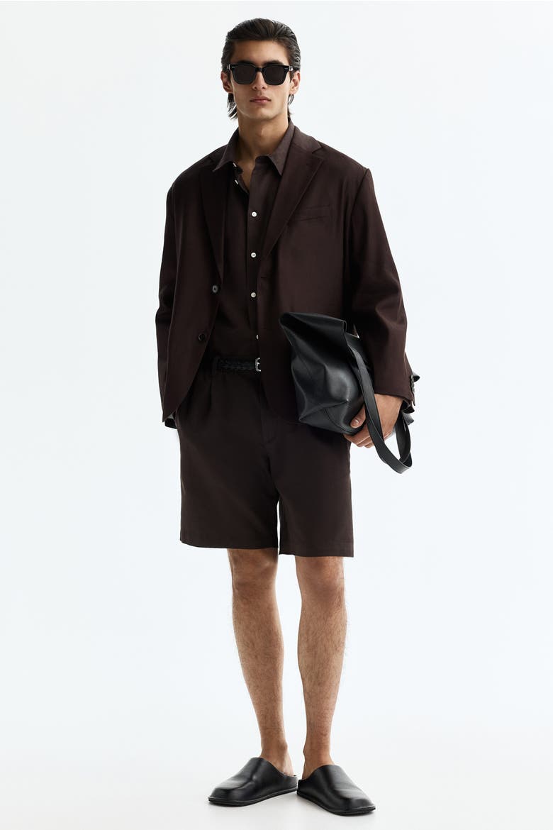 Relaxed Fit Jacket, Main, color, Dark brown
