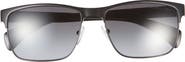 Prada 58mm Rectangle Polarized Sunglasses