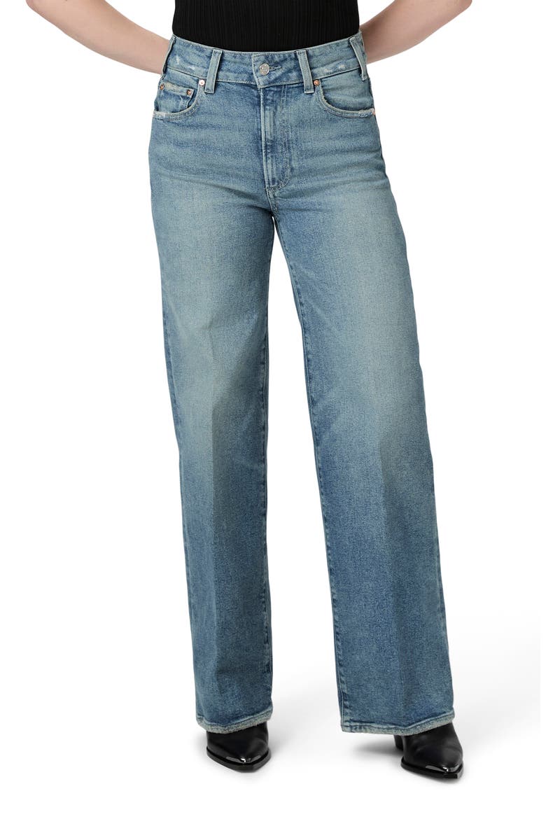 Sasha High Waist Wide Leg Jeans, Main, color, CATSMEOWDI