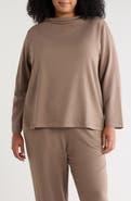 Eileen Fisher Funnel Neck Long Sleeve Top