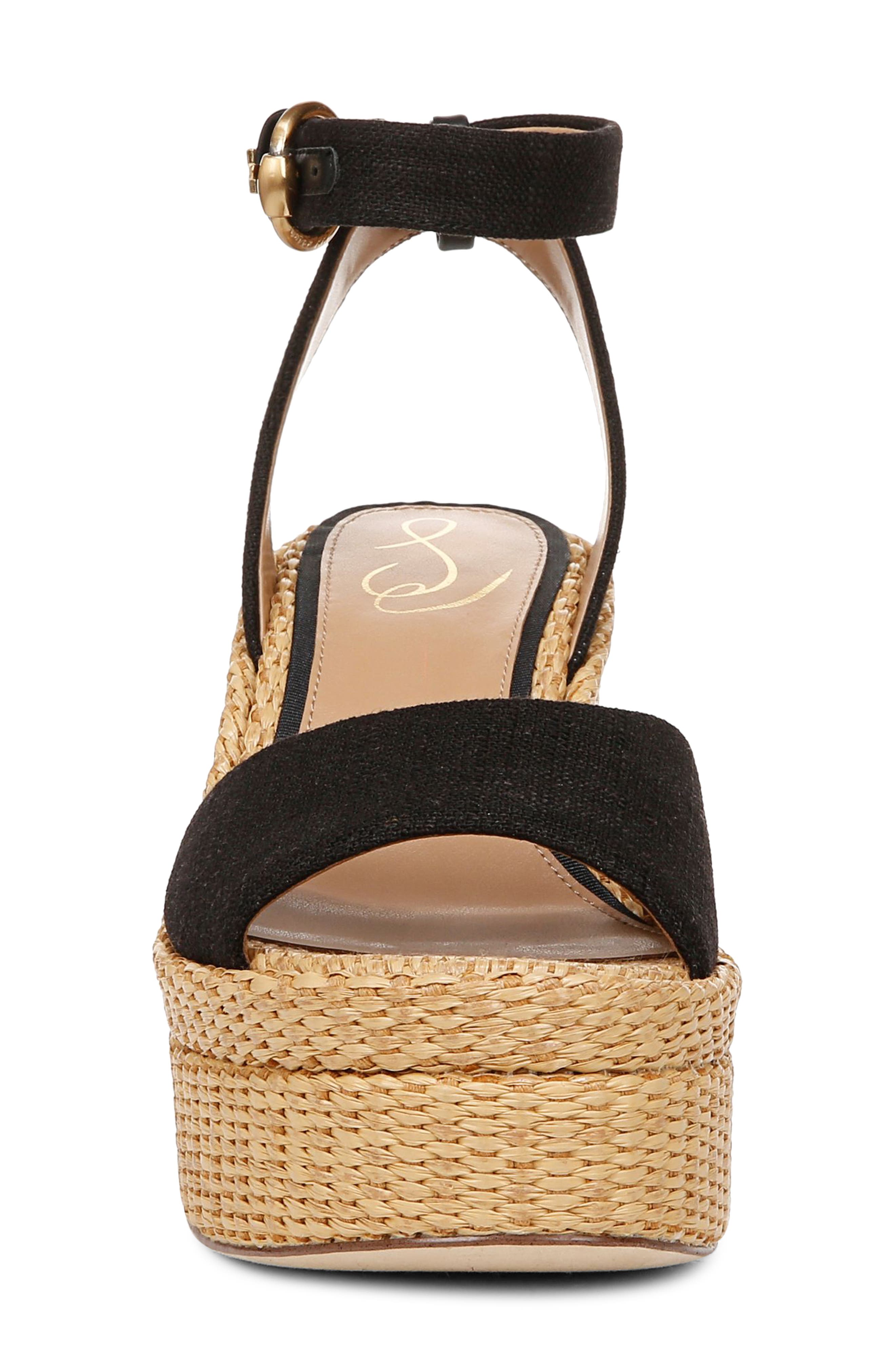 Sam Edelman Immie Ankle Strap Platform Wedge Sandal, Alternate, color, 