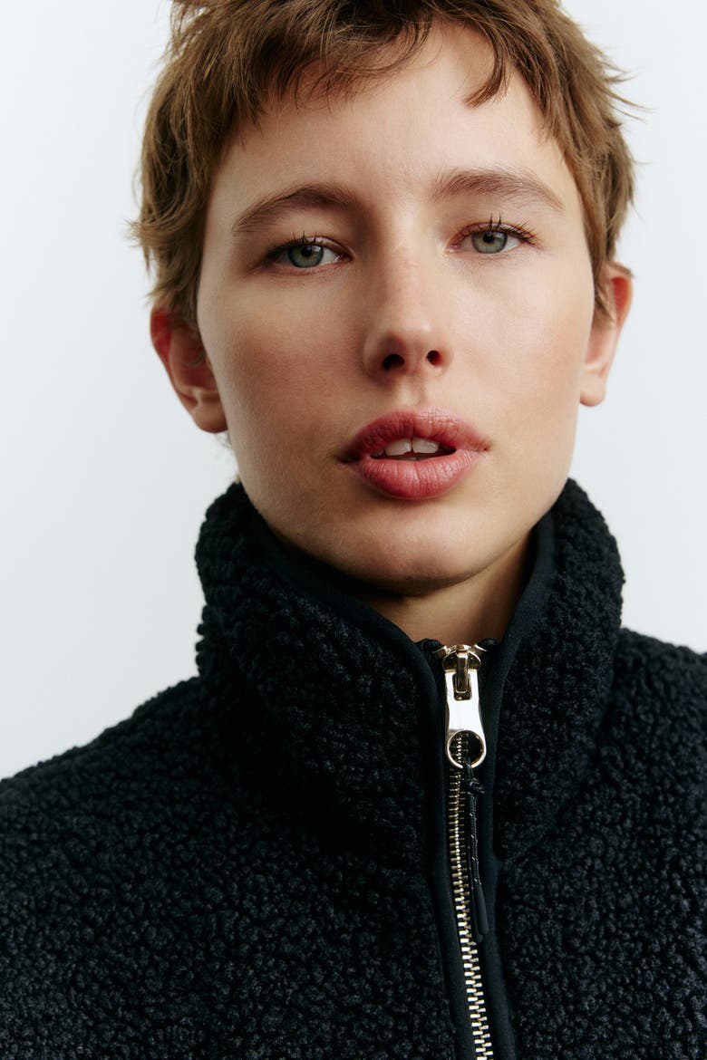 Teddy Gilet, Alternate, color, Black