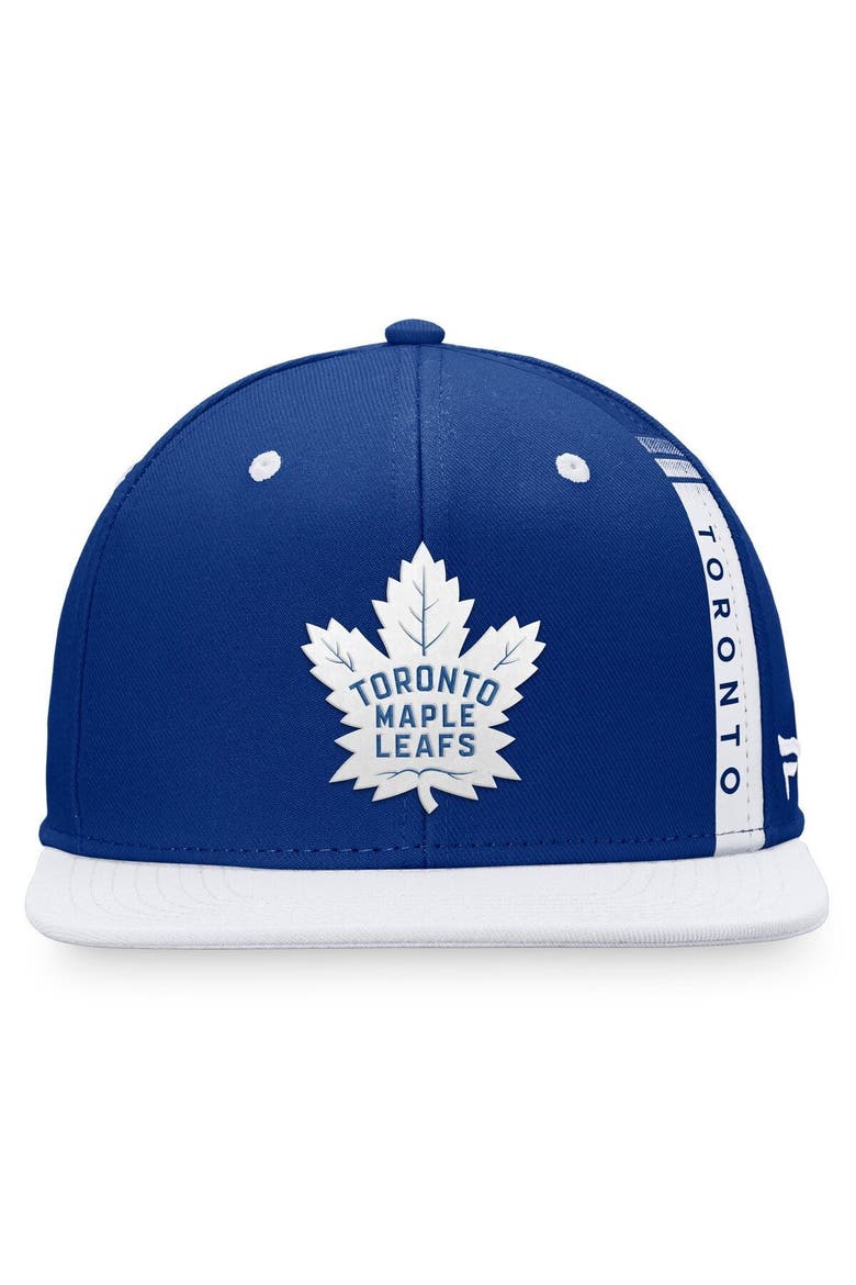 Men's Fanatics Branded Blue/White Toronto Maple Leafs 2022 NHL Draft Authentic Pro Snapback Hat, Alternate, color, Blue