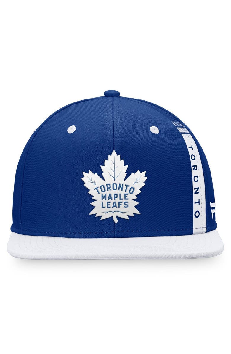 FANATICS Men's Fanatics Branded Blue/White Toronto Maple Leafs 2022 NHL Draft Authentic Pro Snapback Hat, Alternate, color, 