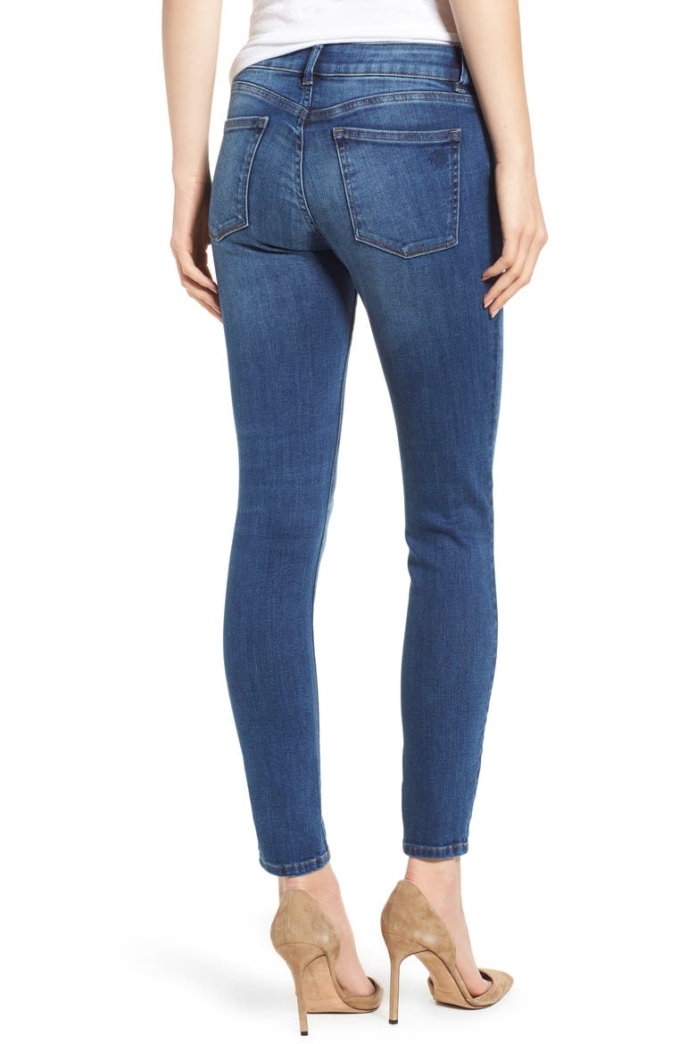 Florence Midrise Instasculpt Ankle Skinny Jeans, Alternate, color, SABINE
