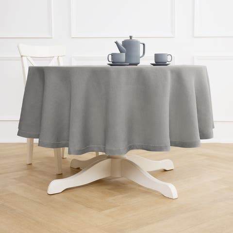 Linen Round Tablecloth - Sonoma Hemstitch