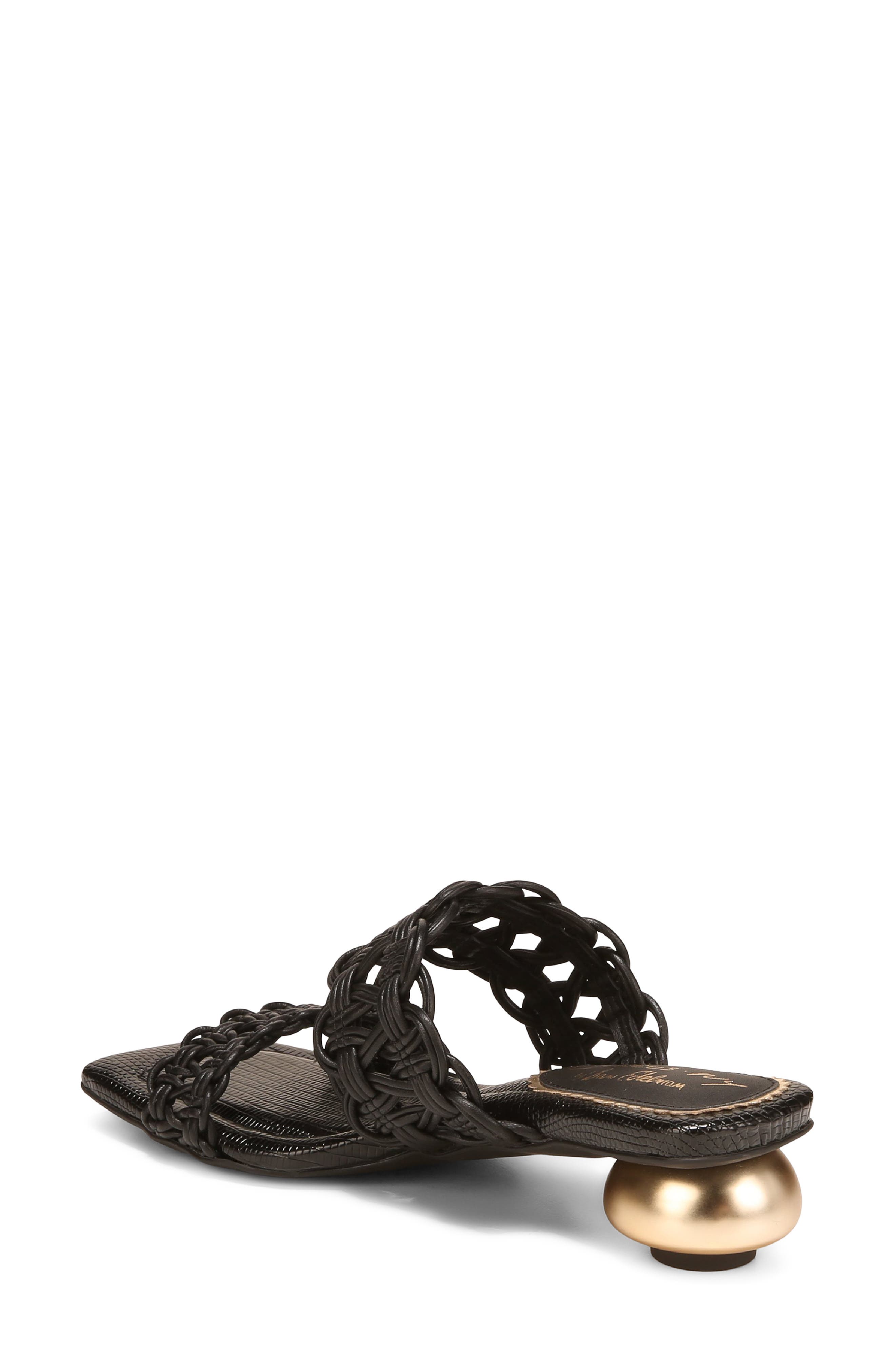 Circus NY by Sam Edelman Clover Woven Strap Sandal, Alternate, color, Black