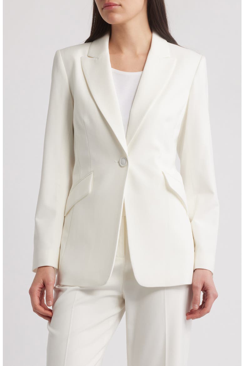 Peak Lapel Jacket, Alternate, color, WHITE