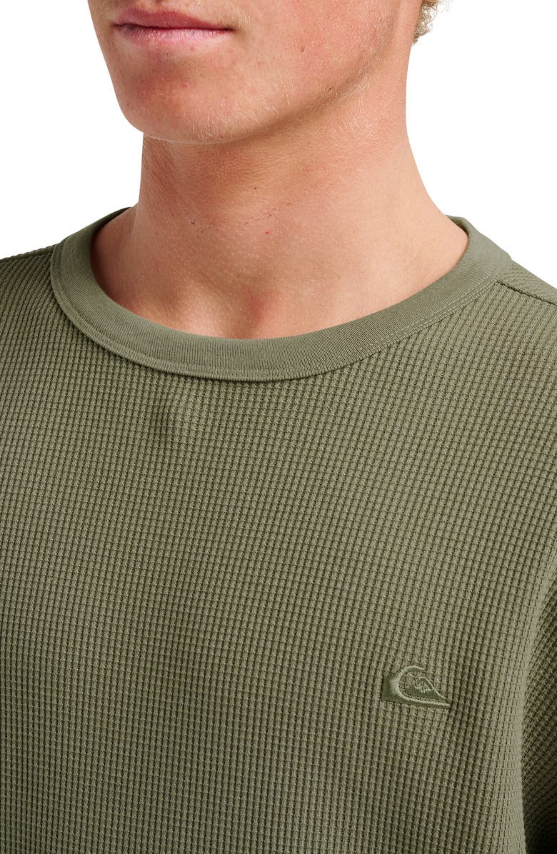 Quiksilver Nelson Long Sleeve Thermal Cotton Blend Pullover, Alternate, color, Fallen Rock