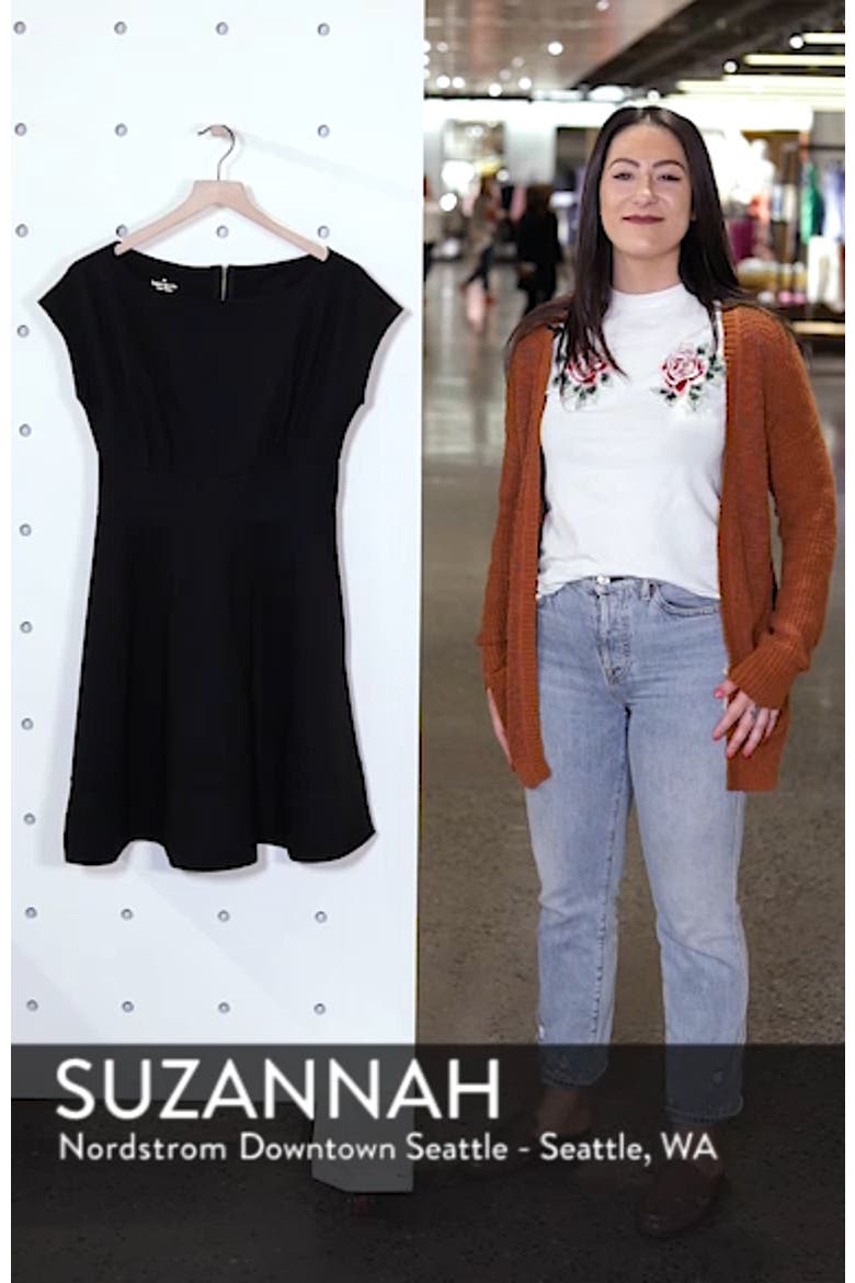 ponte fiorella fit & flare dress video