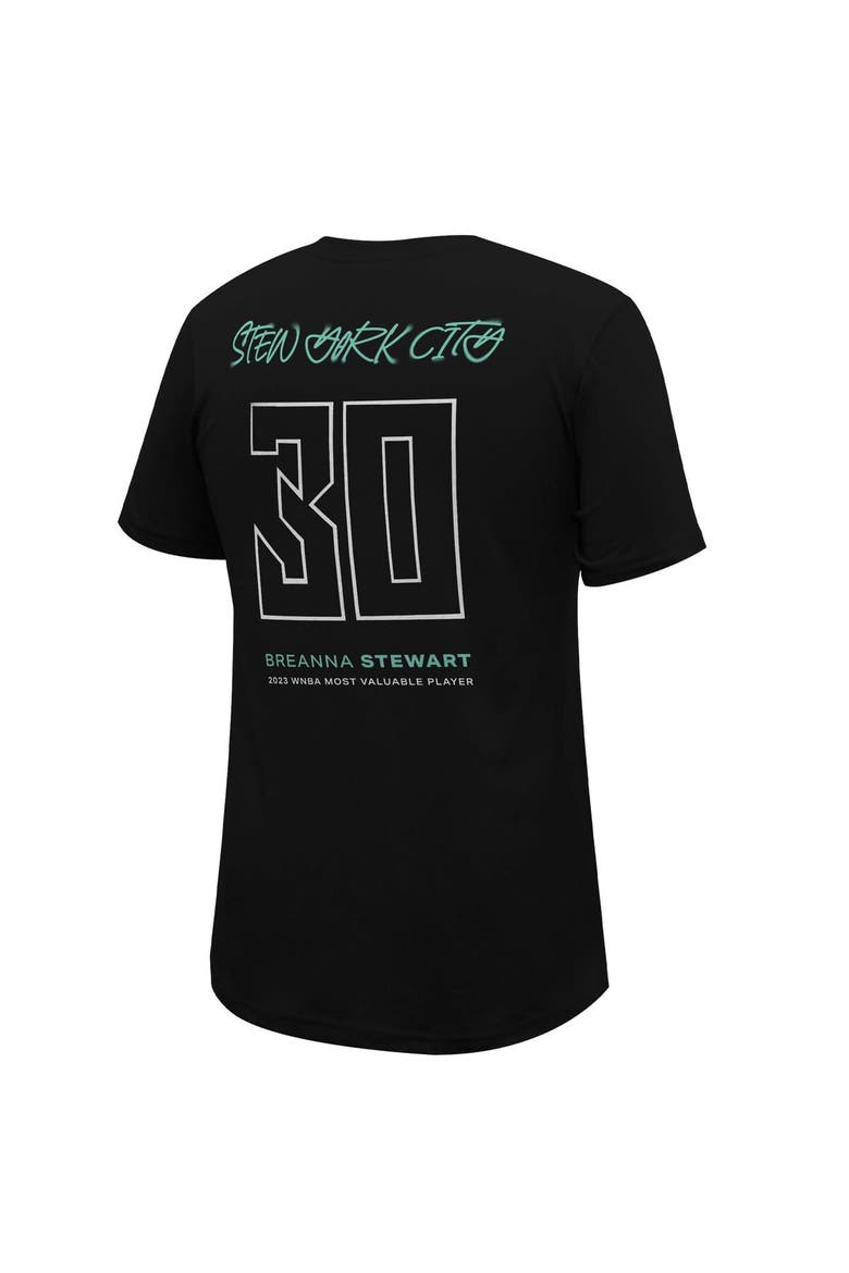 Unisex Stadium Essentials Breanna Stewart Black New York Liberty 2023 WNBA MVP Player T-Shirt, Alternate, color, Black