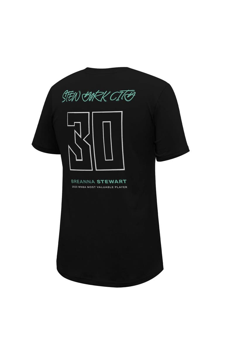 Stadium Essentials Unisex Stadium Essentials Breanna Stewart Black New York Liberty 2023 WNBA MVP Player T-Shirt, Alternate, color, Black