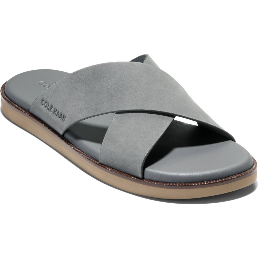 Cole Haan Men's Nantucket Cross Strap Slip-on Slide Sandals In Lava ...