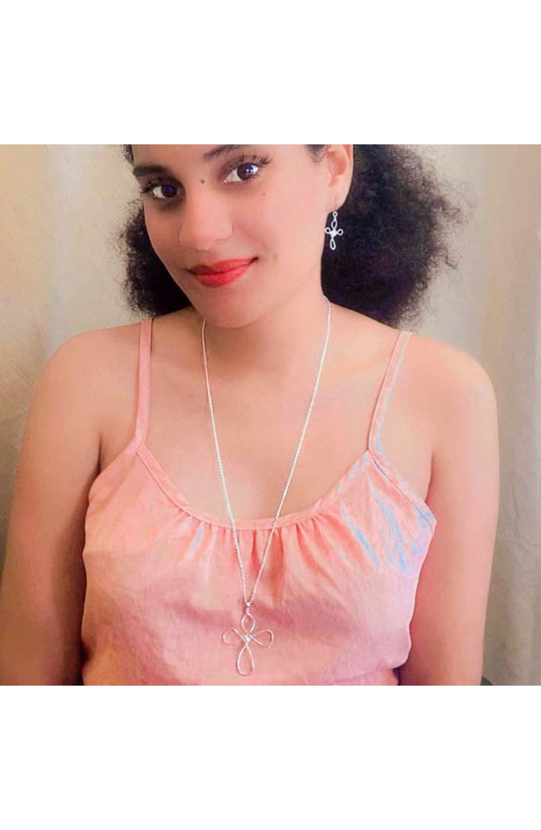 Alegria Accessories Believe Necklace, Alternate, color, Silver