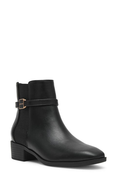 Cinette Faux Leather Chelsea Bootie