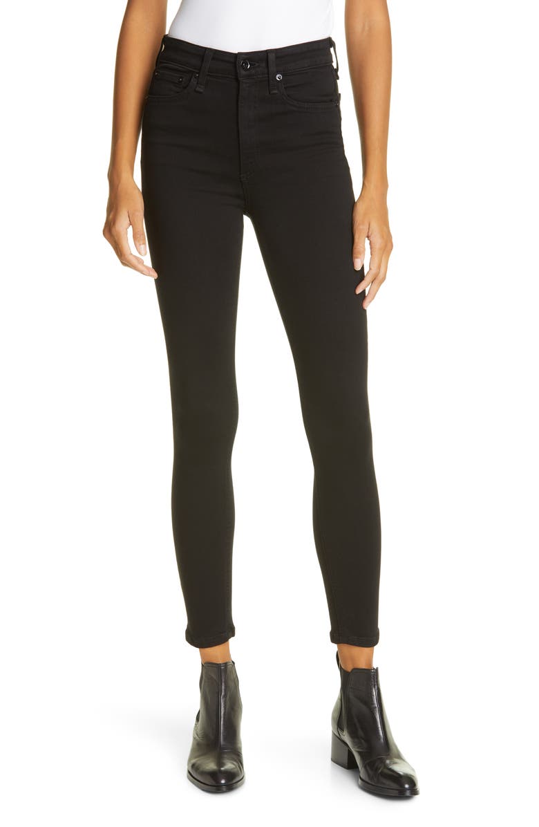 rag & bone Nina High Waist Ankle Skinny Jeans, Main, color,