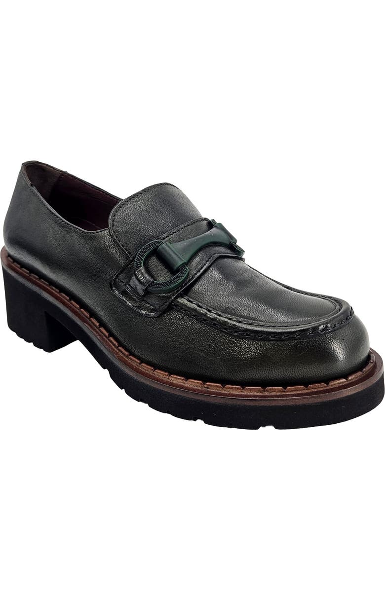 Madison Maison Lug Sole Chunky Loafer, Alternate, color, Green