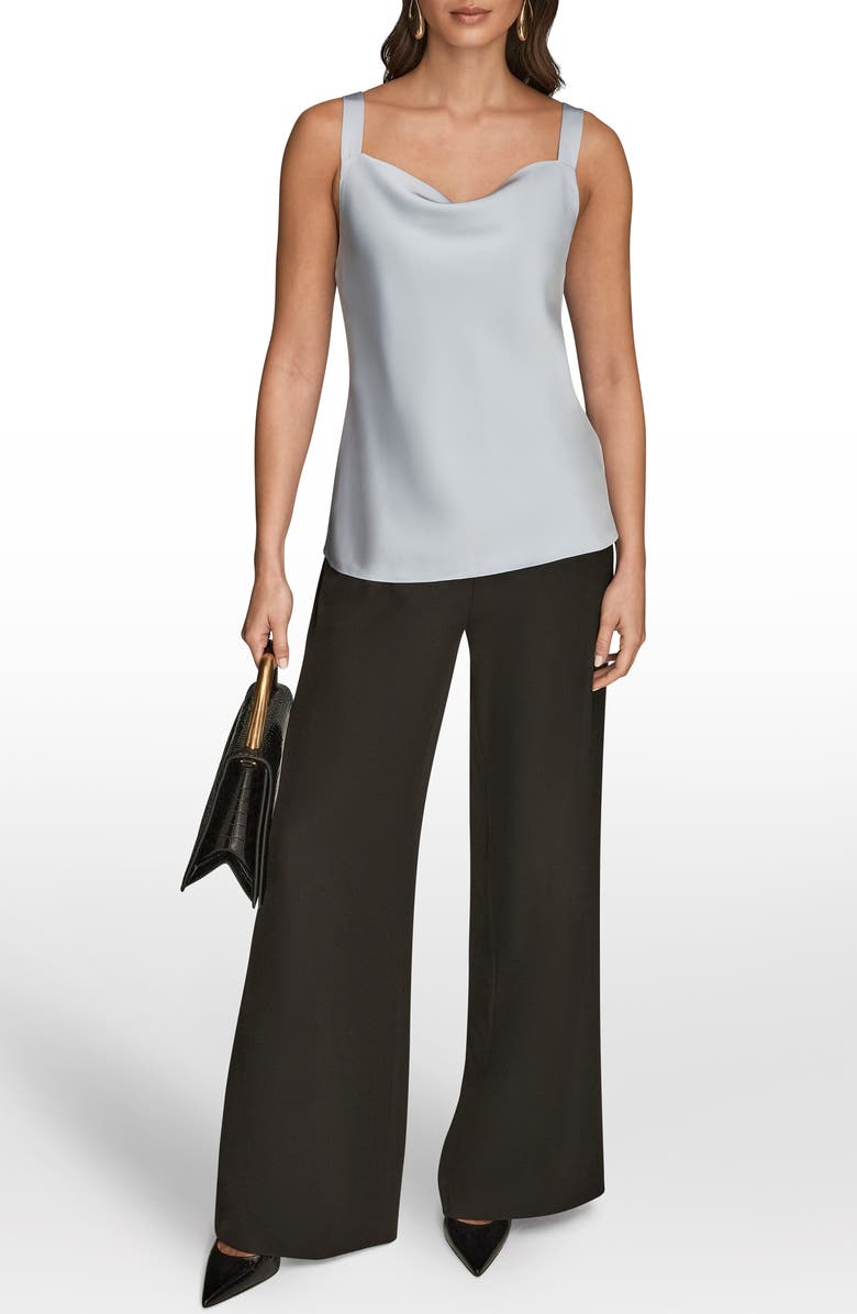 Donna Karan New York Cowl Neck Camisole, Alternate, color, Light Blue