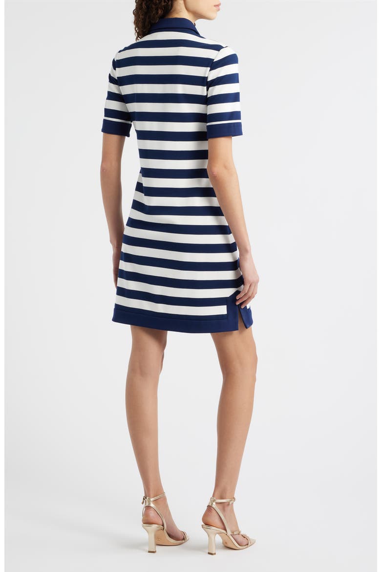 Stripe Knit Shift Dress, Alternate, color, NAVY IVORY