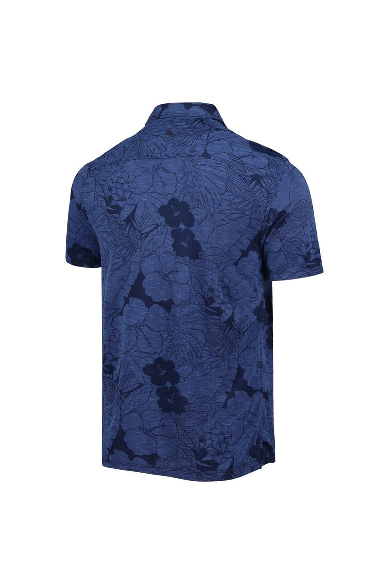 Men's Tommy Bahama Navy West Virginia Mountaineers Miramar Blooms Polo, Alternate, color, Navy