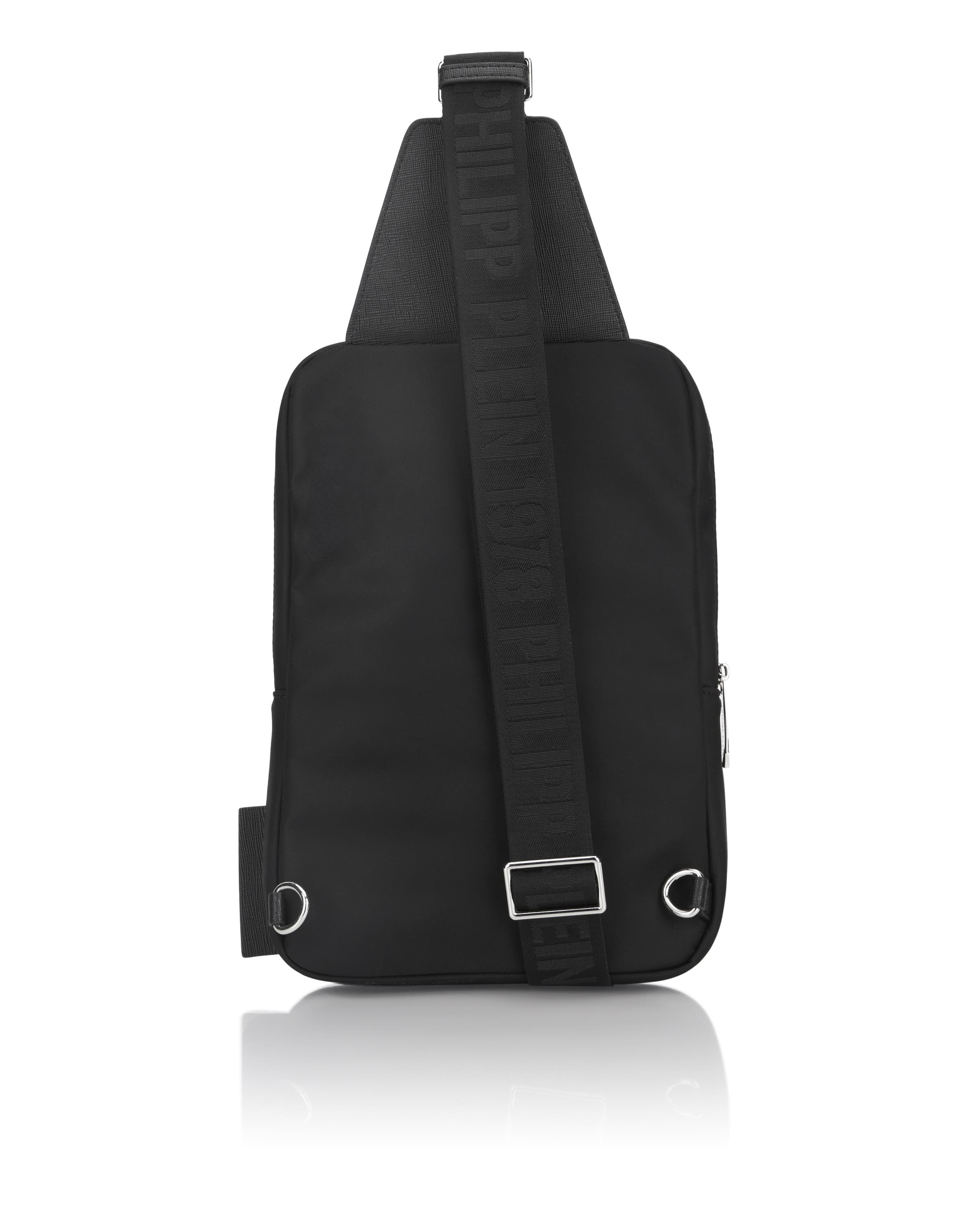 Nylon Cross Body Bag Men, Alternate, color, black