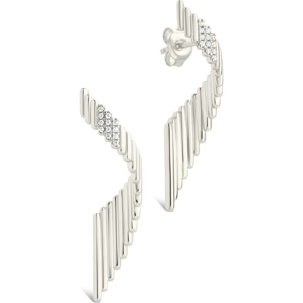 Sterling Forever Andrea Cubic Zirconia Drop Earrings in Silver  product