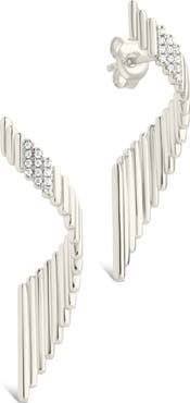 Sterling Forever Andrea Cubic Zirconia Drop Earrings