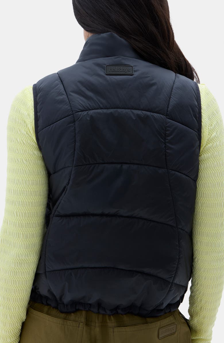 Halfdays Claude Water Repellent Quilted Vest, Alternate, color, Black