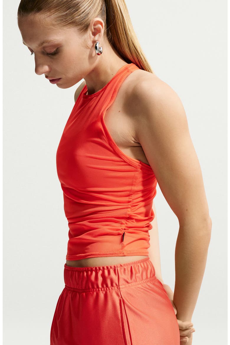 Sheer Racerback Tank, Alternate, color, LIGHT CRIMSON/ SAIL
