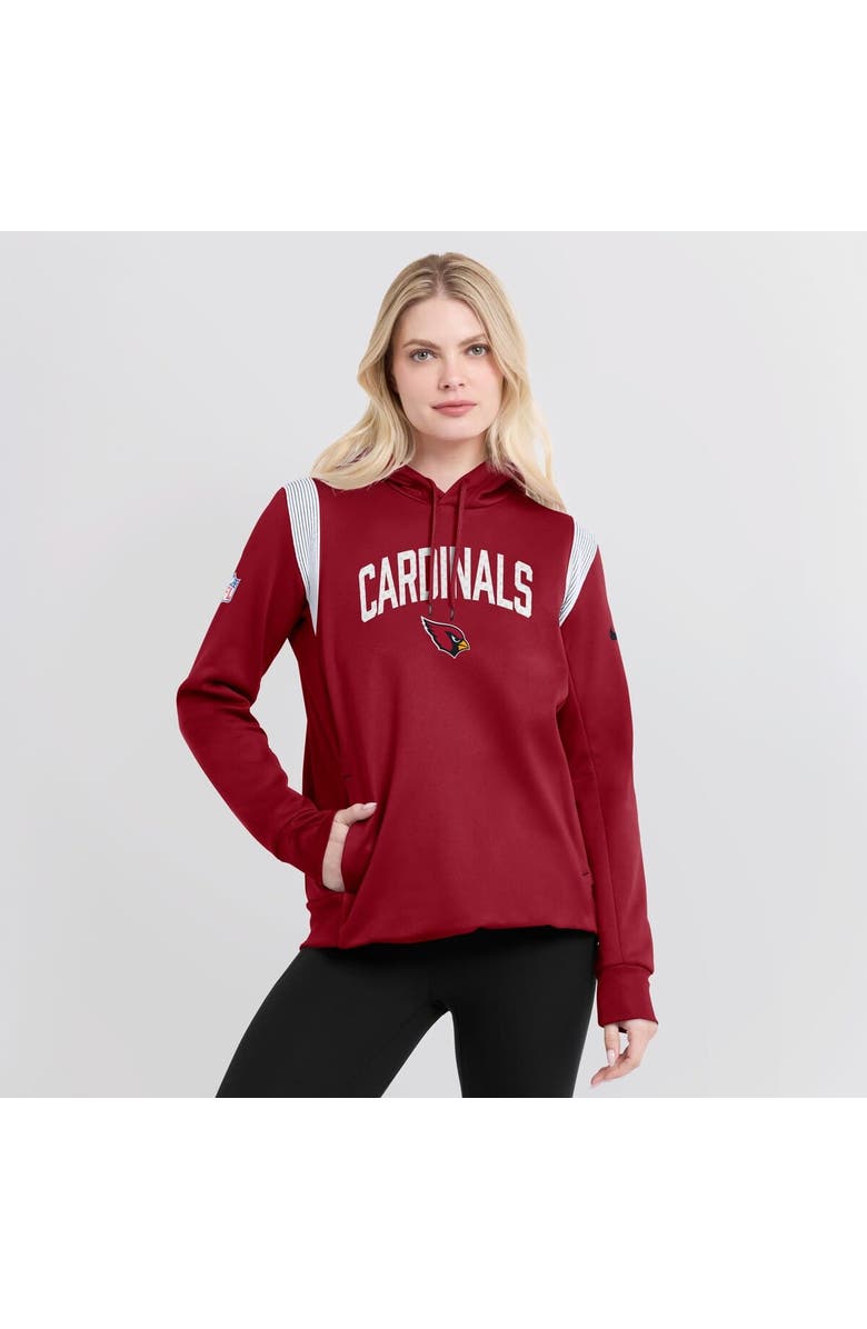 Nike Women's Nike Cardinal Arizona Cardinals Sideline Stack Performance Pullover Hoodie, Alternate, color, Cardinal