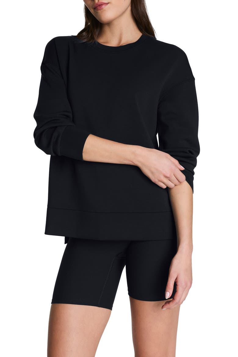 AirEssentials Crewneck Sweatshirt, Main, color, VERY BLACK