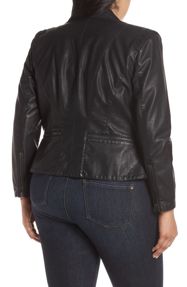 BLANKNYC Faux Leather Moto Jacket, Alternate, color,