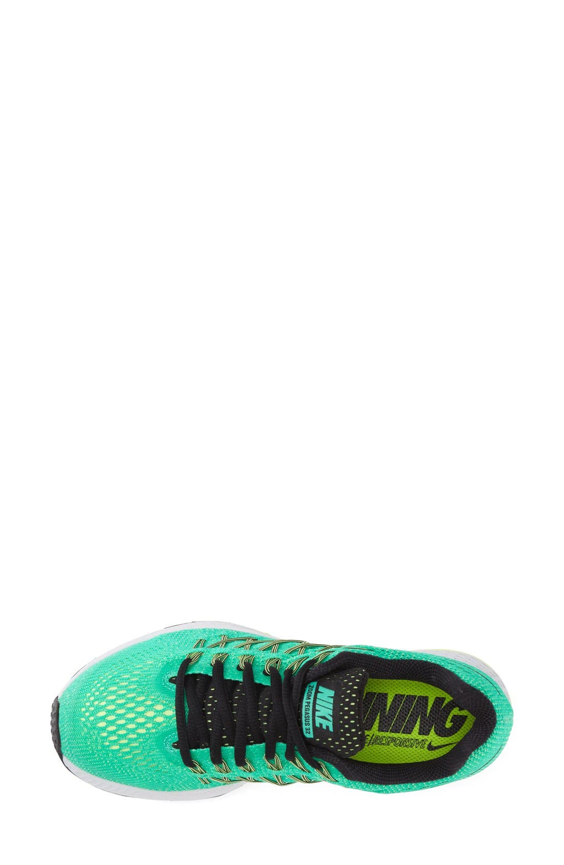 'Zoom Pegasus 32' Running Shoe, Alternate, color, LIQUID LIME/ BLACK