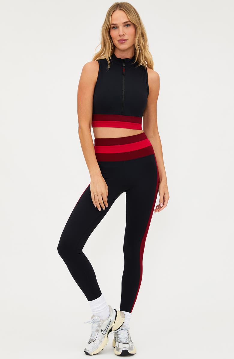 Beach Riot Mariella Colorblock Leggings, Alternate, color, Redwood Colorblock