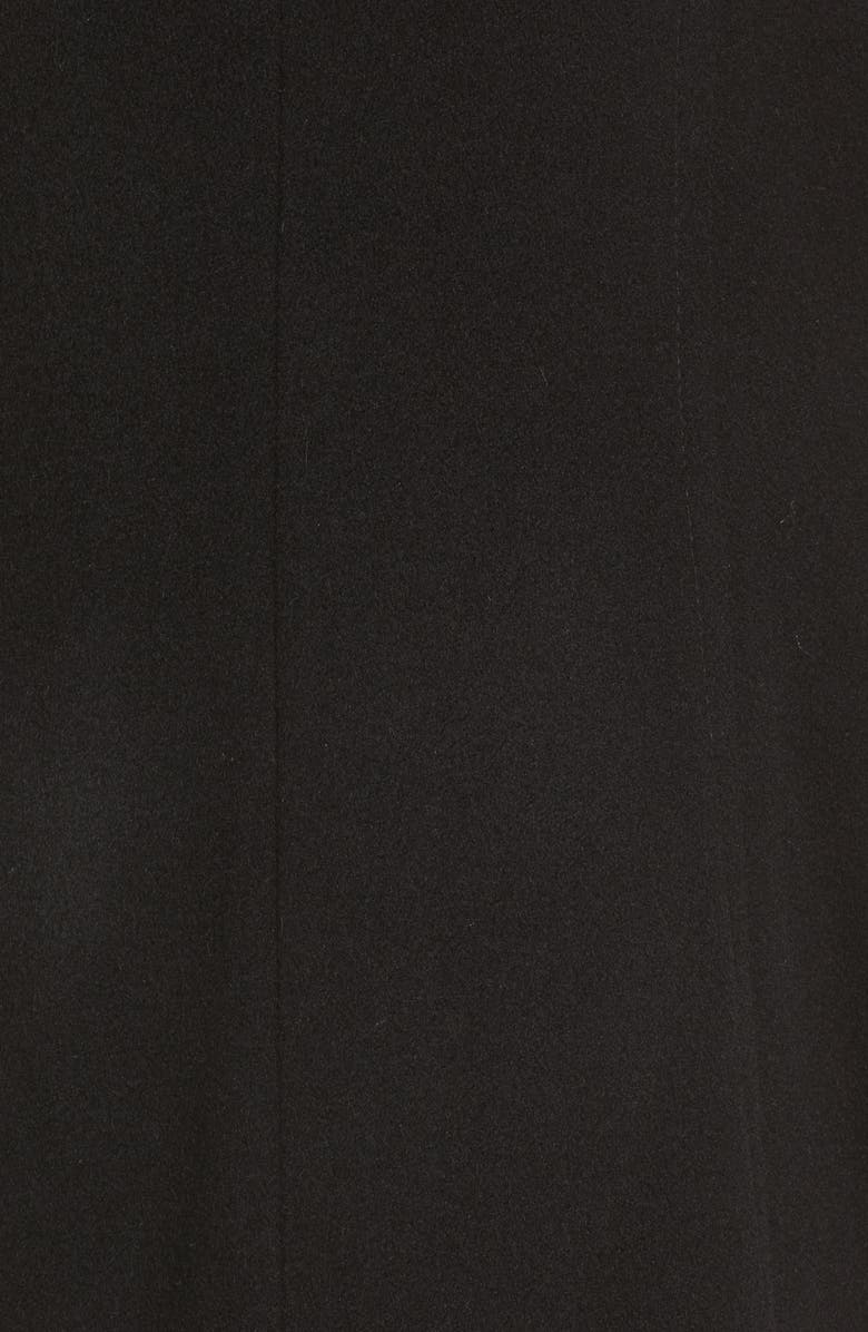 SACHI Hooded Wool Blend Coat with Genuine Fox Fur Trim, Alternate, color,