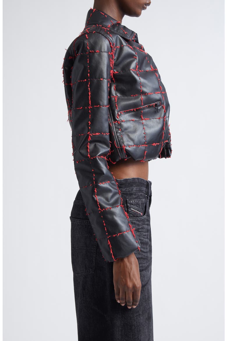 G-Winet Crop Puffer Jacket, Alternate, color, DEEP/BLACK