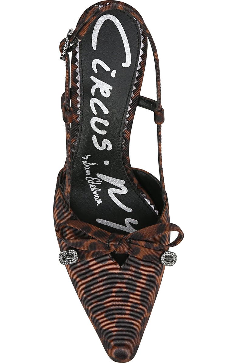 Circus NY by Sam Edelman Monica Pointed Toe Slingback Pump, Alternate, color, Black Natural Multi