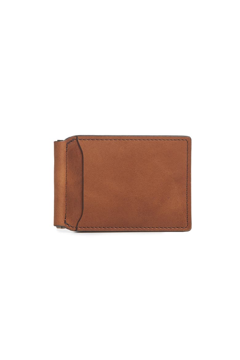 Spencer Leather Money Clip Wallet, Main, color, Espresso