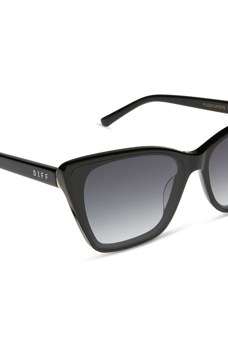 DIFF Alina 61mm Cat Eye Sunglasses, Alternate, color, Black / Grey Gradient